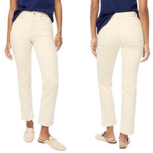 J. Crew Classic Vintage Jeans 28P Crop Ankle Straight White Ecru Cream Denim